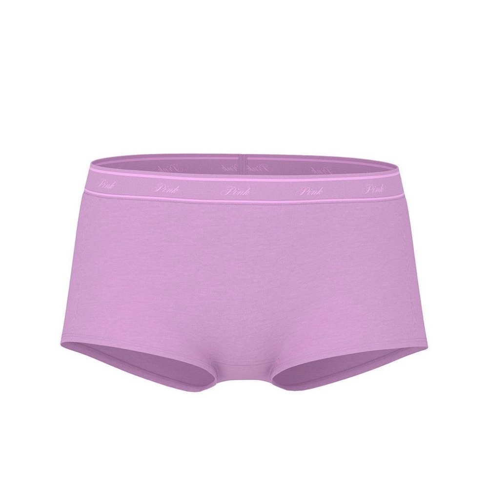 NEW! PINK VICTORIAS SECRET LOGO BOYSHORT PANTY - Picture 3 of 8